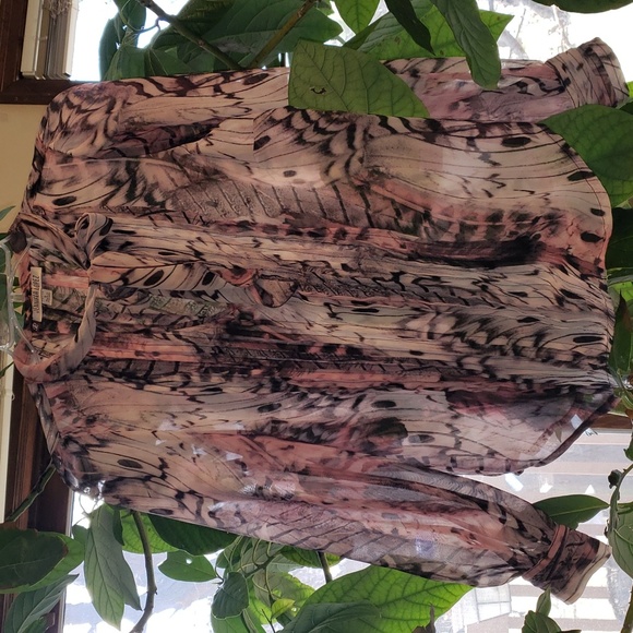 Jennifer Lopez Sheer Blouse Petite Small - Picture 8 of 8